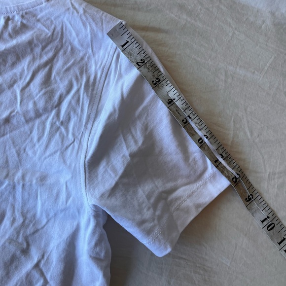 NWT Cynthia Rowley Double Heart Beaded T-Shirt XS - Picture 9 of 12